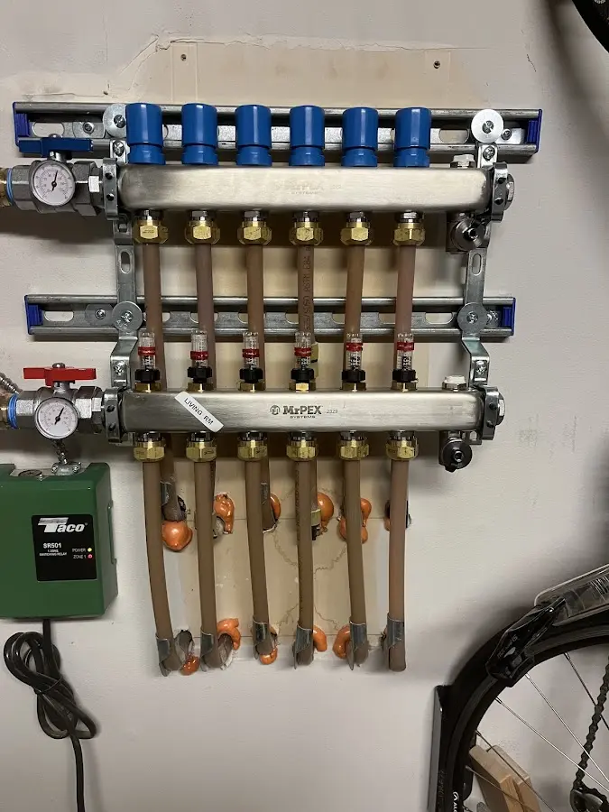Plumber performing Leak Detection at a residential property in Eielson AFB